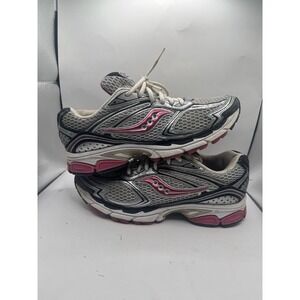 Saucony Guide 4 Womens Running Shoes Silver Pink Black Size 10 Athletic Sneakers